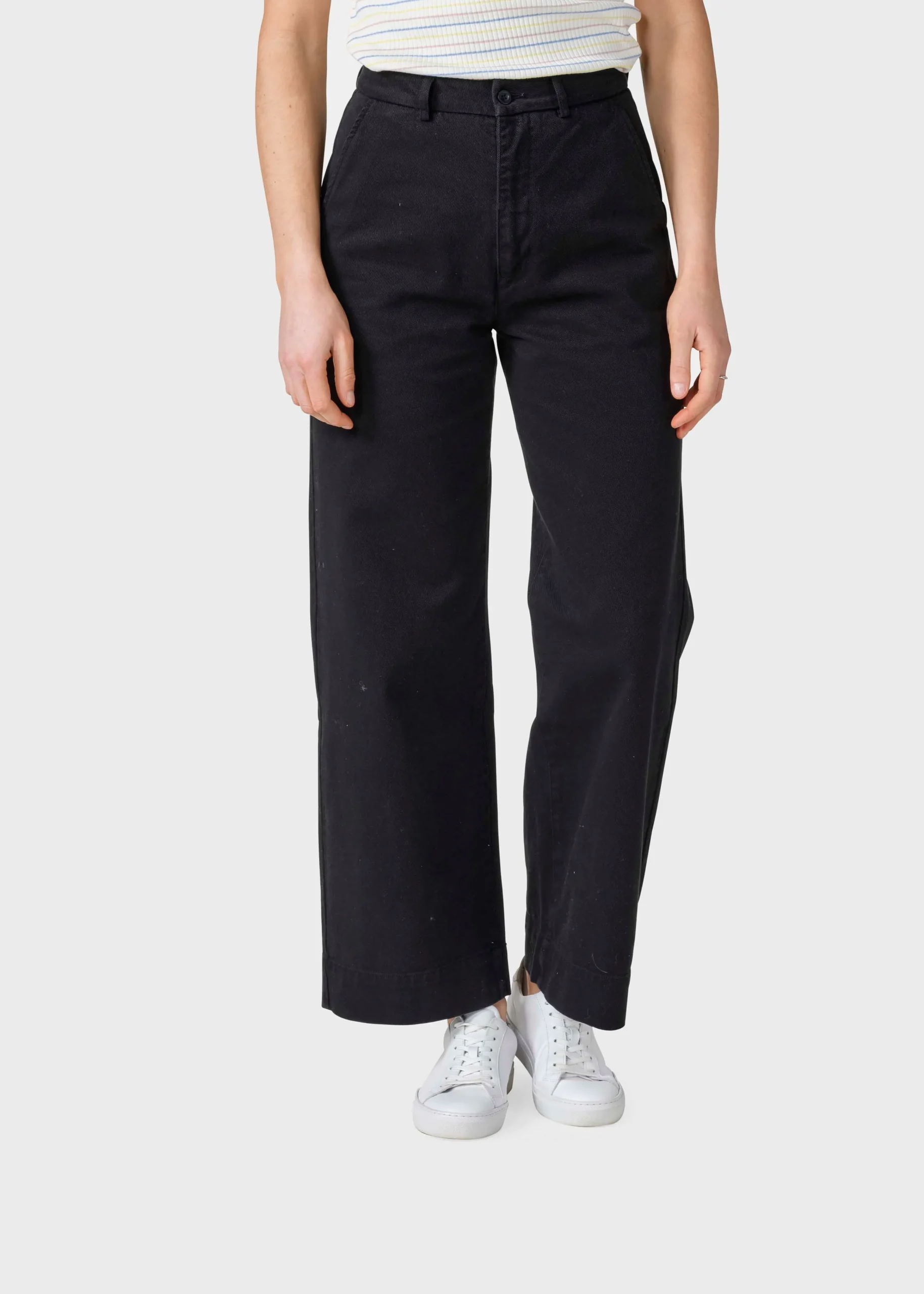 Klitmoller Collective Hosen-Lydia denim pant - Black stonewash Lightbluestonewash