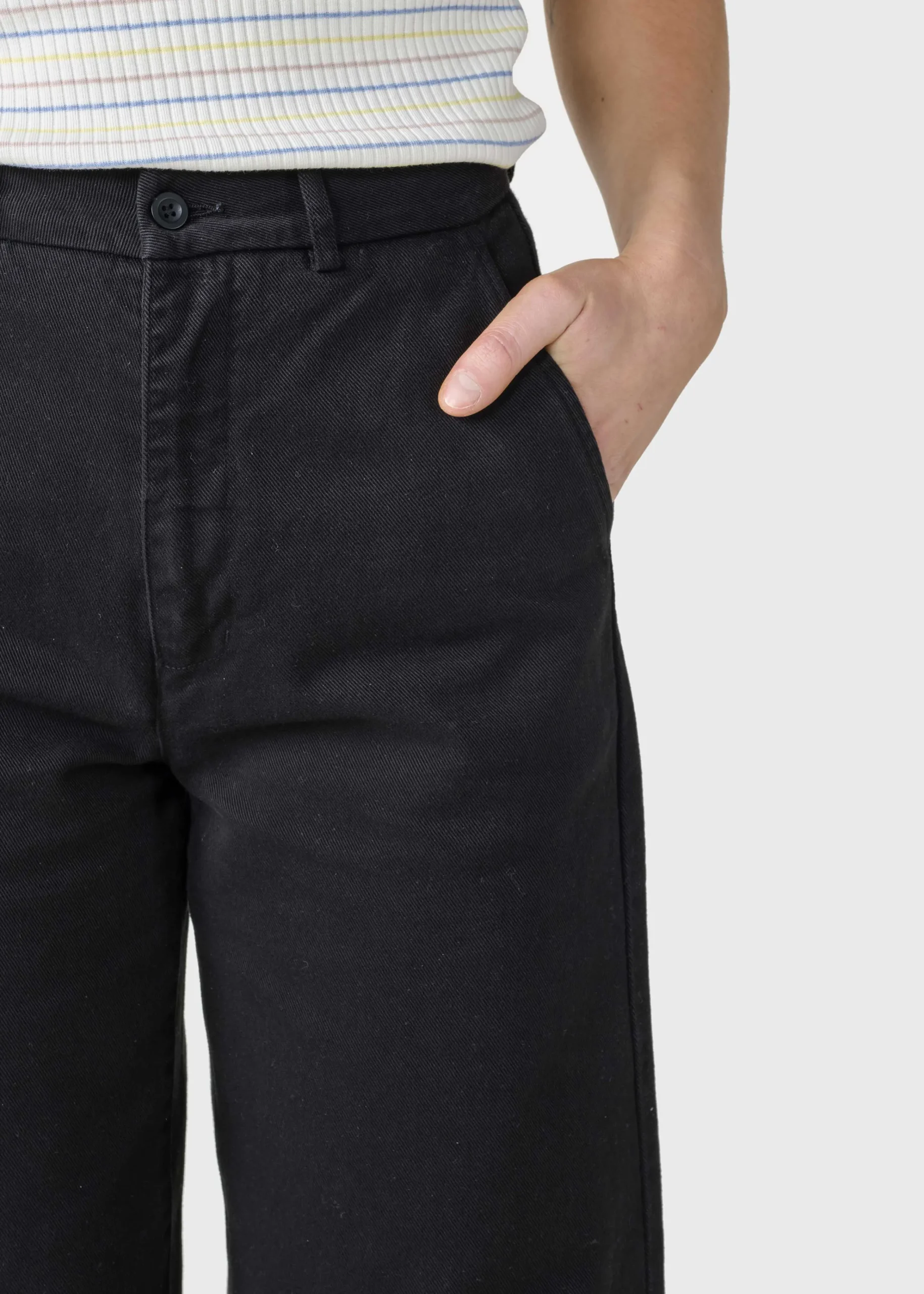 Klitmoller Collective Hosen-Lydia denim pant - Black stonewash Lightbluestonewash