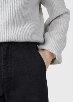 Klitmoller Collective Hosen-Lydia denim pant - Black stonewash Lightbluestonewash