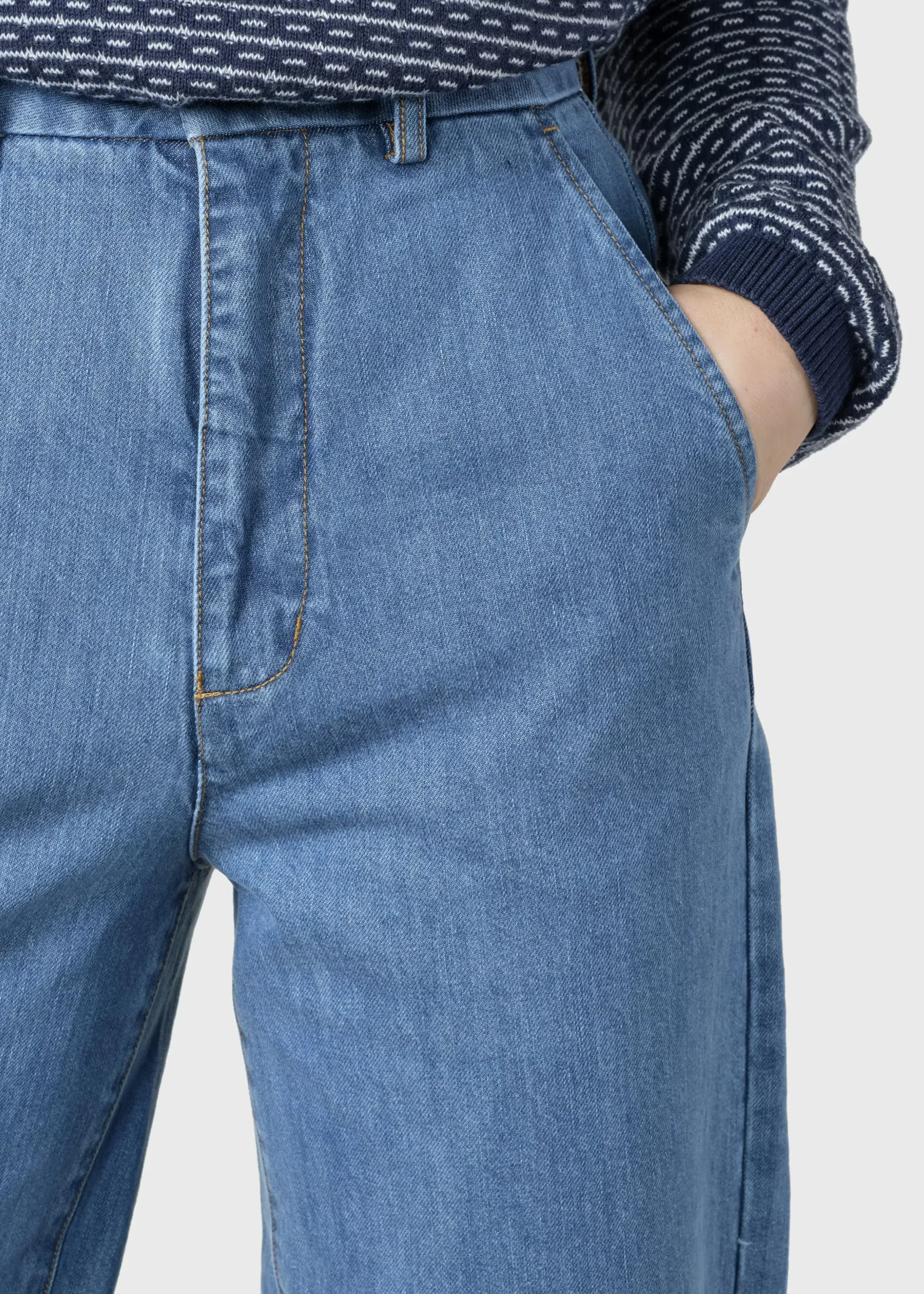 Klitmoller Collective Hosen-Lydia denim pant - Light blue stonewash Lightbluestonewash