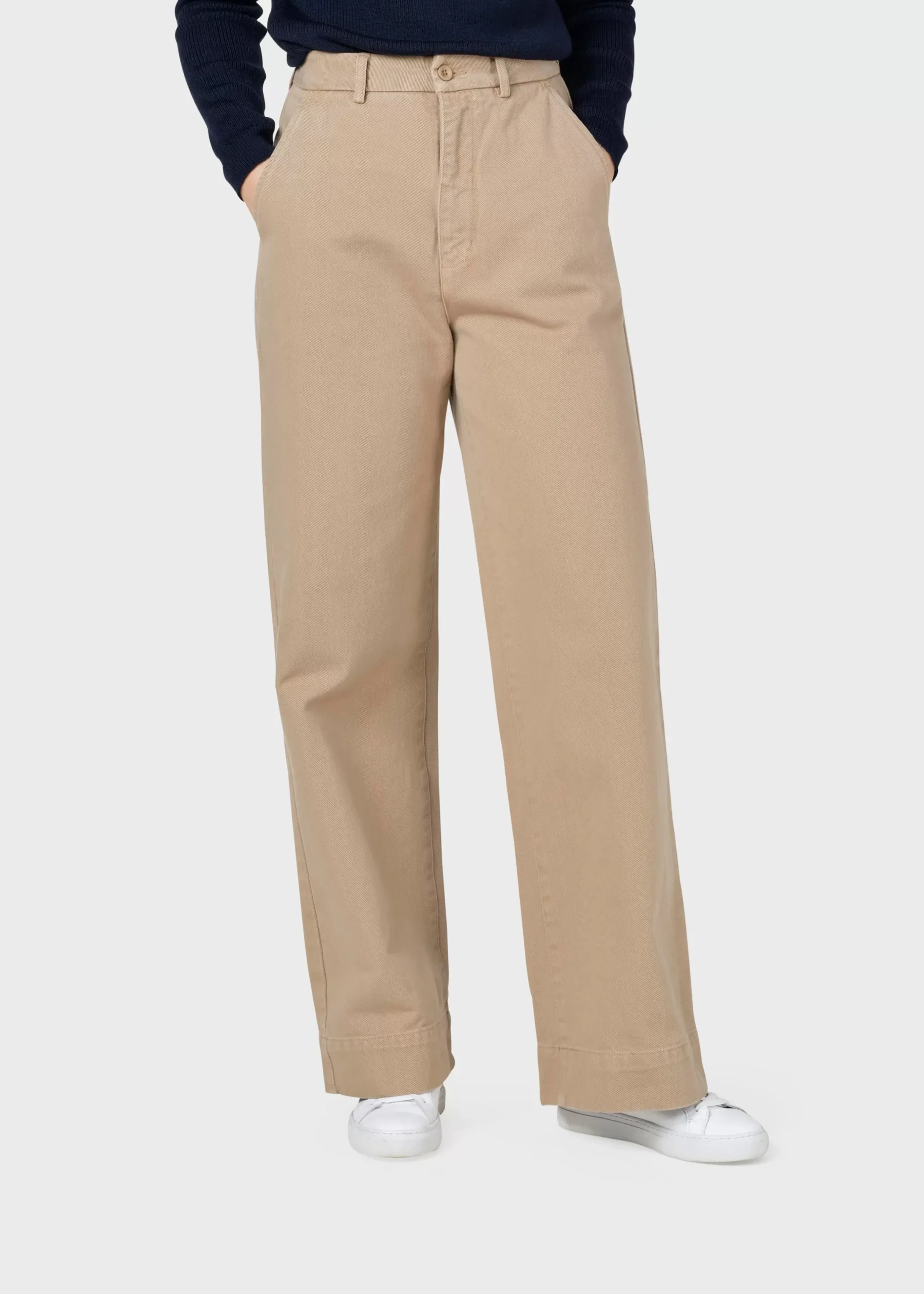 Klitmoller Collective Hosen-Lydia denim pant - Sand Lightbluestonewash