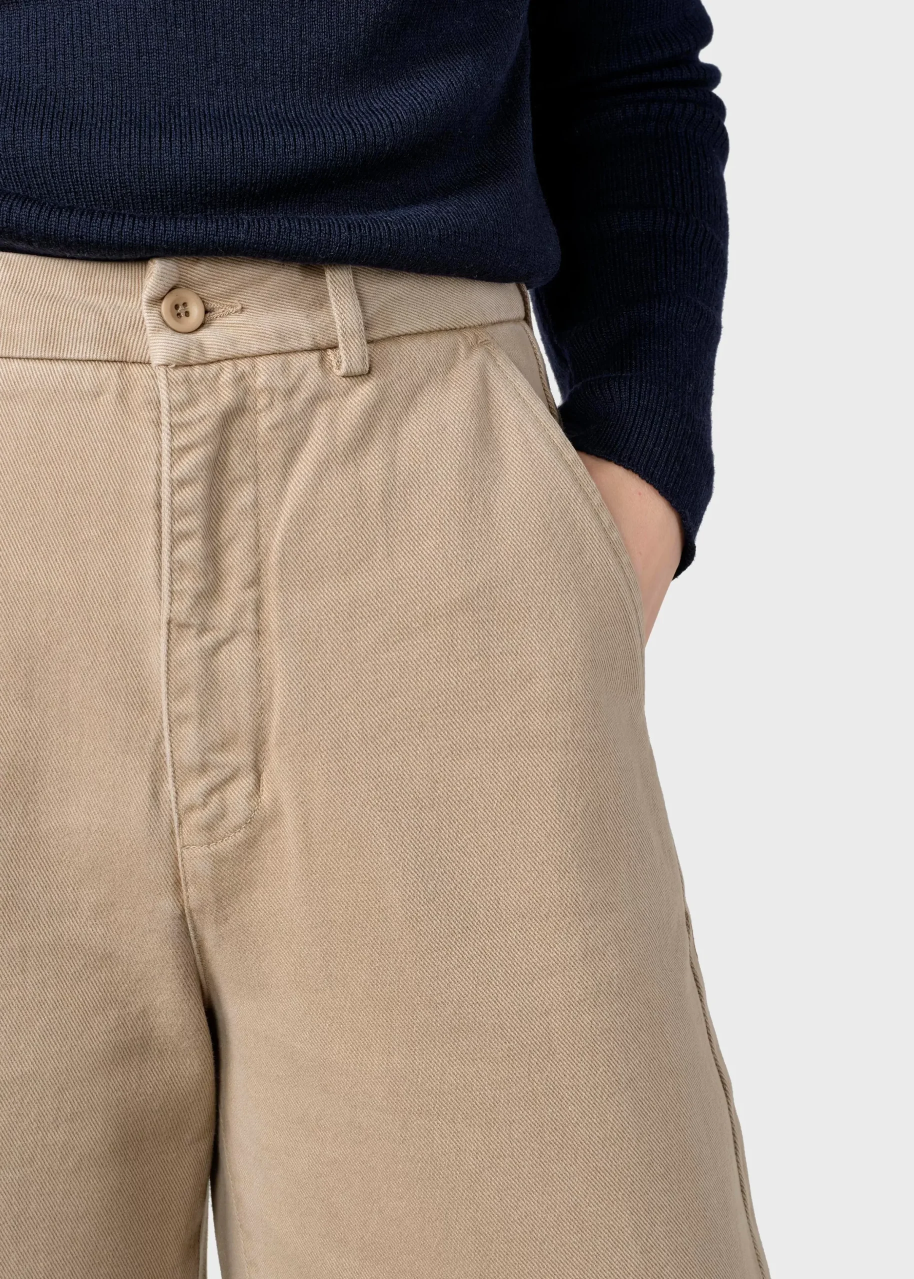 Klitmoller Collective Hosen-Lydia denim pant - Sand Lightbluestonewash