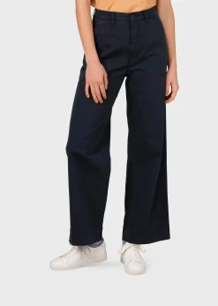Klitmoller Collective Hosen-Lydia pant - Navy Lightbluestonewash