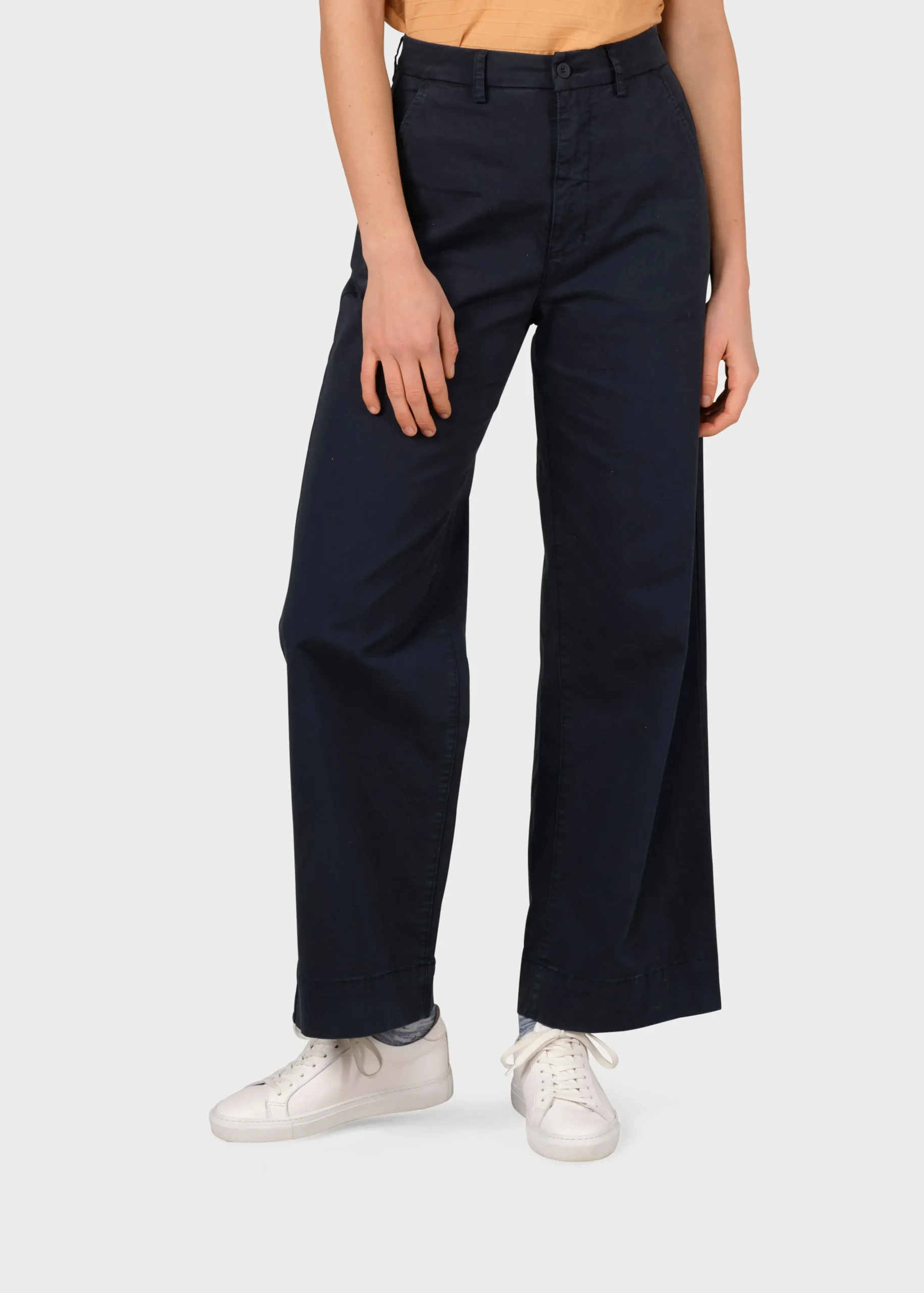 Klitmoller Collective Hosen-Lydia pant - Navy Lightbluestonewash