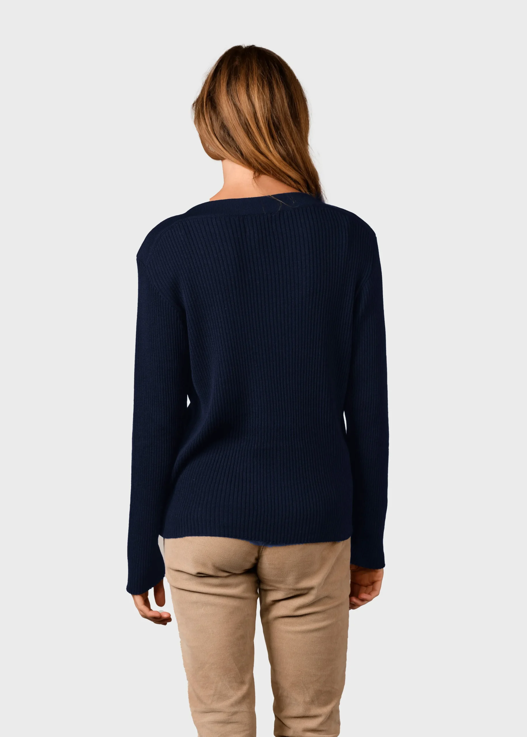 Klitmoller Collective Strick-Maj knit - Navy Pastelgrey