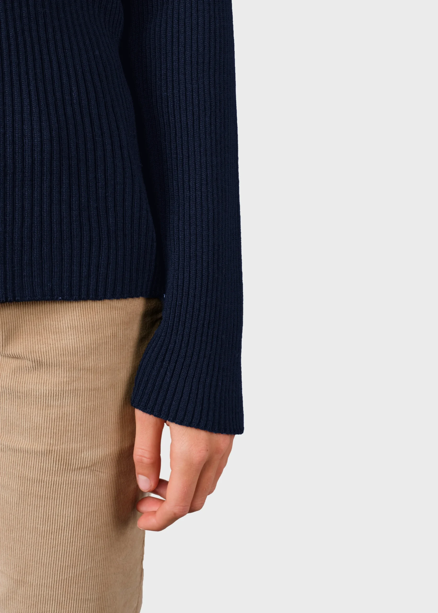 Klitmoller Collective Strick-Maj knit - Navy Pastelgrey