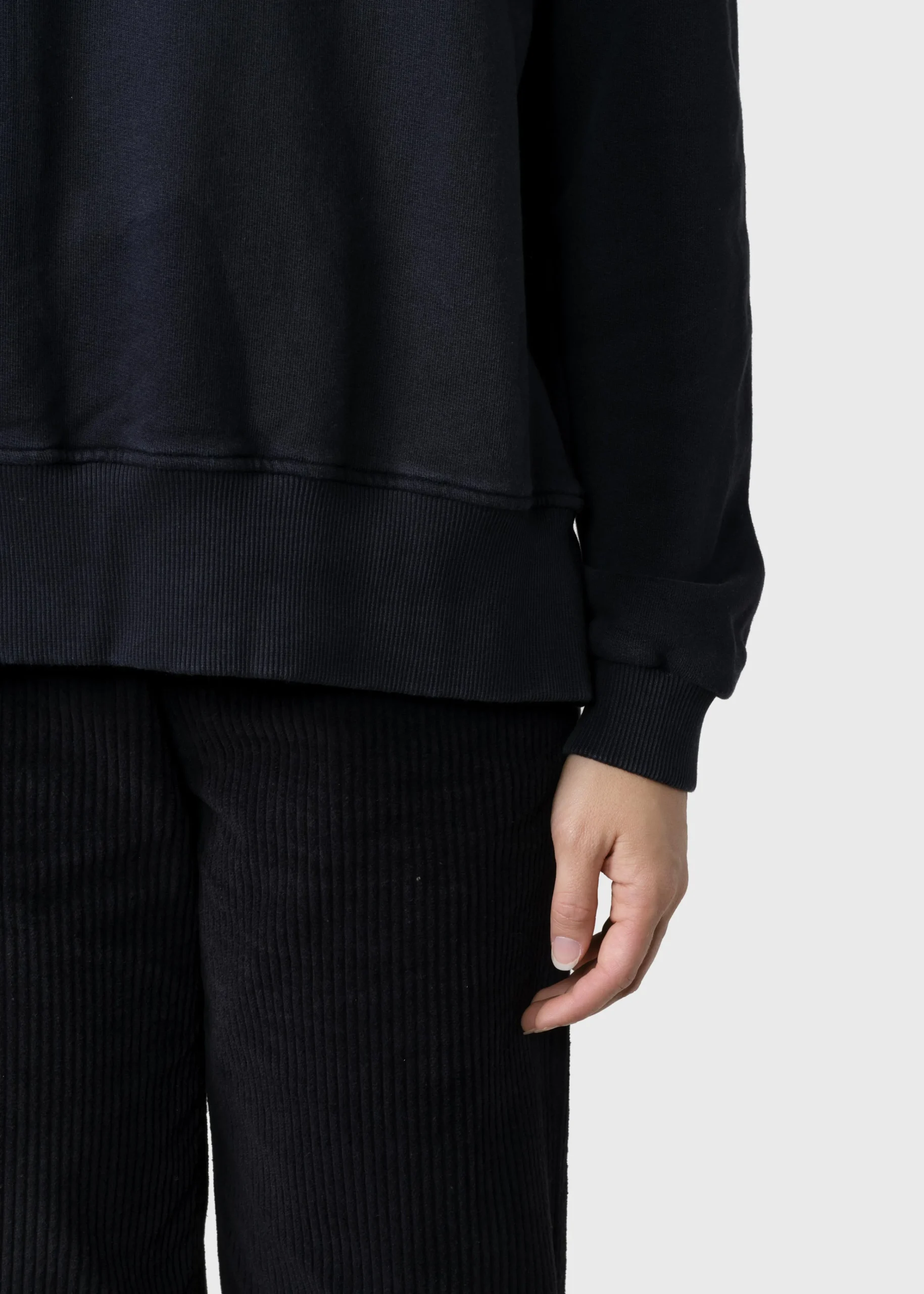 Klitmoller Collective Sweatshirts-Maja logo crew - Black Skyblue