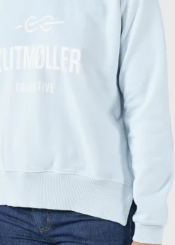 Klitmoller Collective Sweatshirts-Maja logo crew - Light blue Skyblue