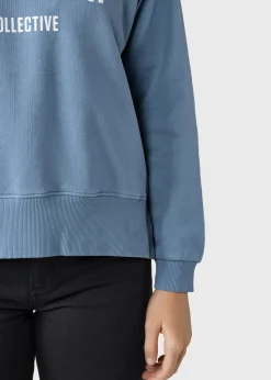 Klitmoller Collective Sweatshirts-Maja logo crew - Sky blue Skyblue