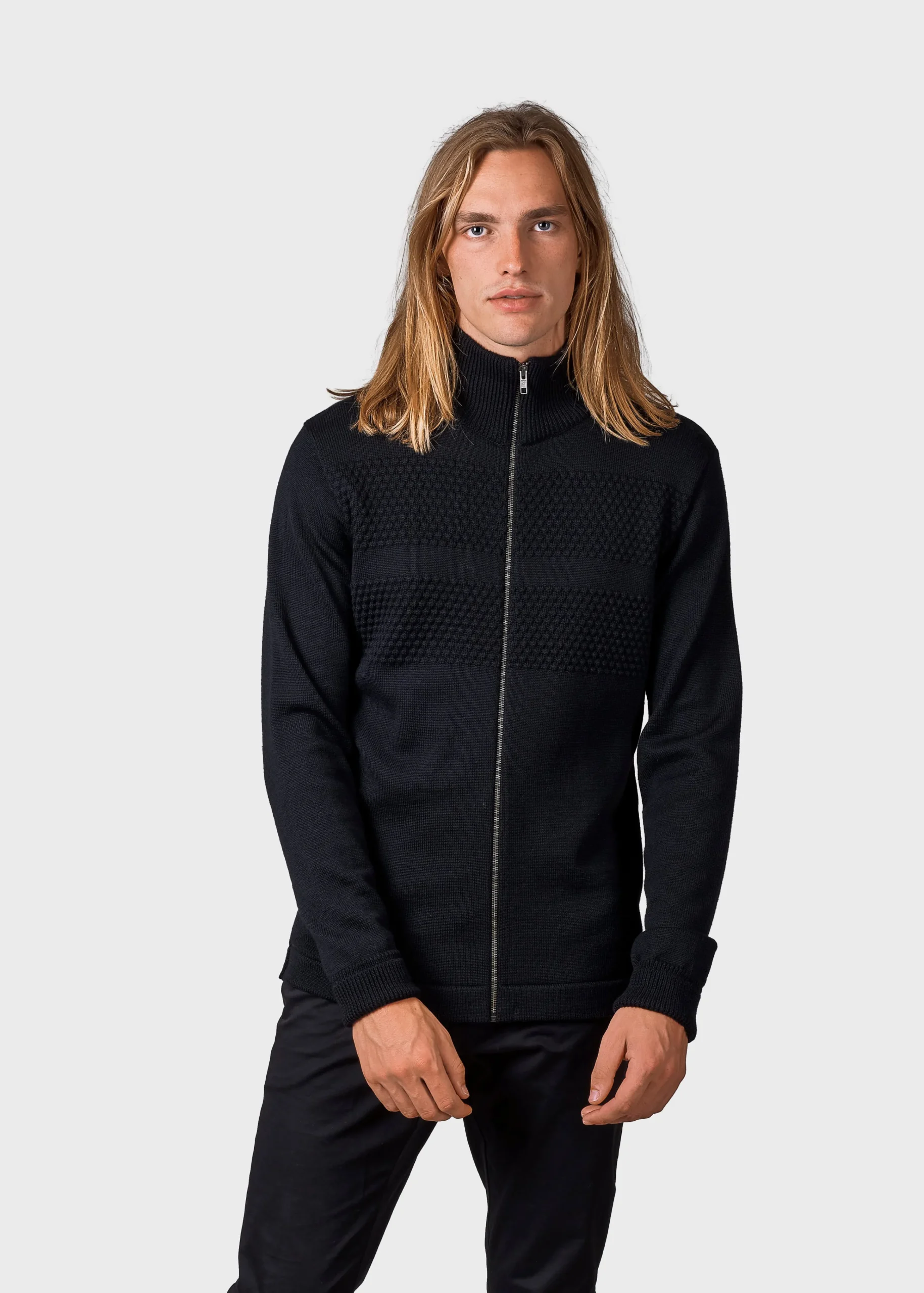 Klitmoller Collective Strick-Marinus knit cardigan - Black