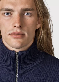 Klitmoller Collective Strick-Marinus knit cardigan - Navy Black