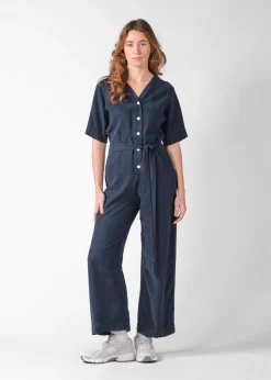Klitmoller Collective Jumpsuits-Marna jumpsuit - Navy MossGreen