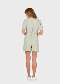 Klitmoller Collective Jumpsuits-Marna short jumpsuit - Sage Black