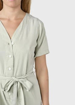 Klitmoller Collective Jumpsuits-Marna short jumpsuit - Sage Black