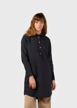 Klitmoller Collective Hemden-Mathilde linen shirt - Navy White