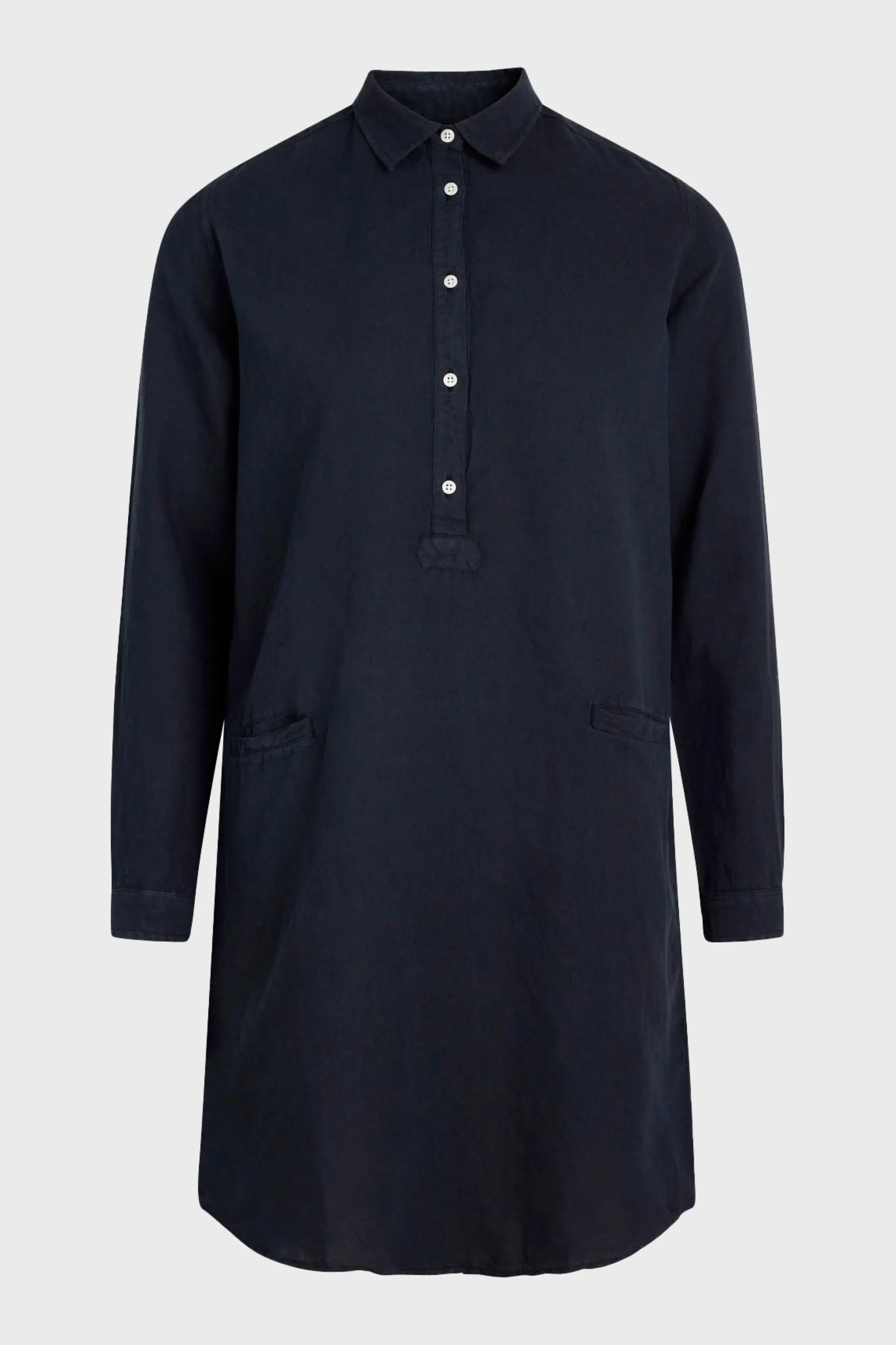 Klitmoller Collective Hemden-Mathilde linen shirt - Navy White