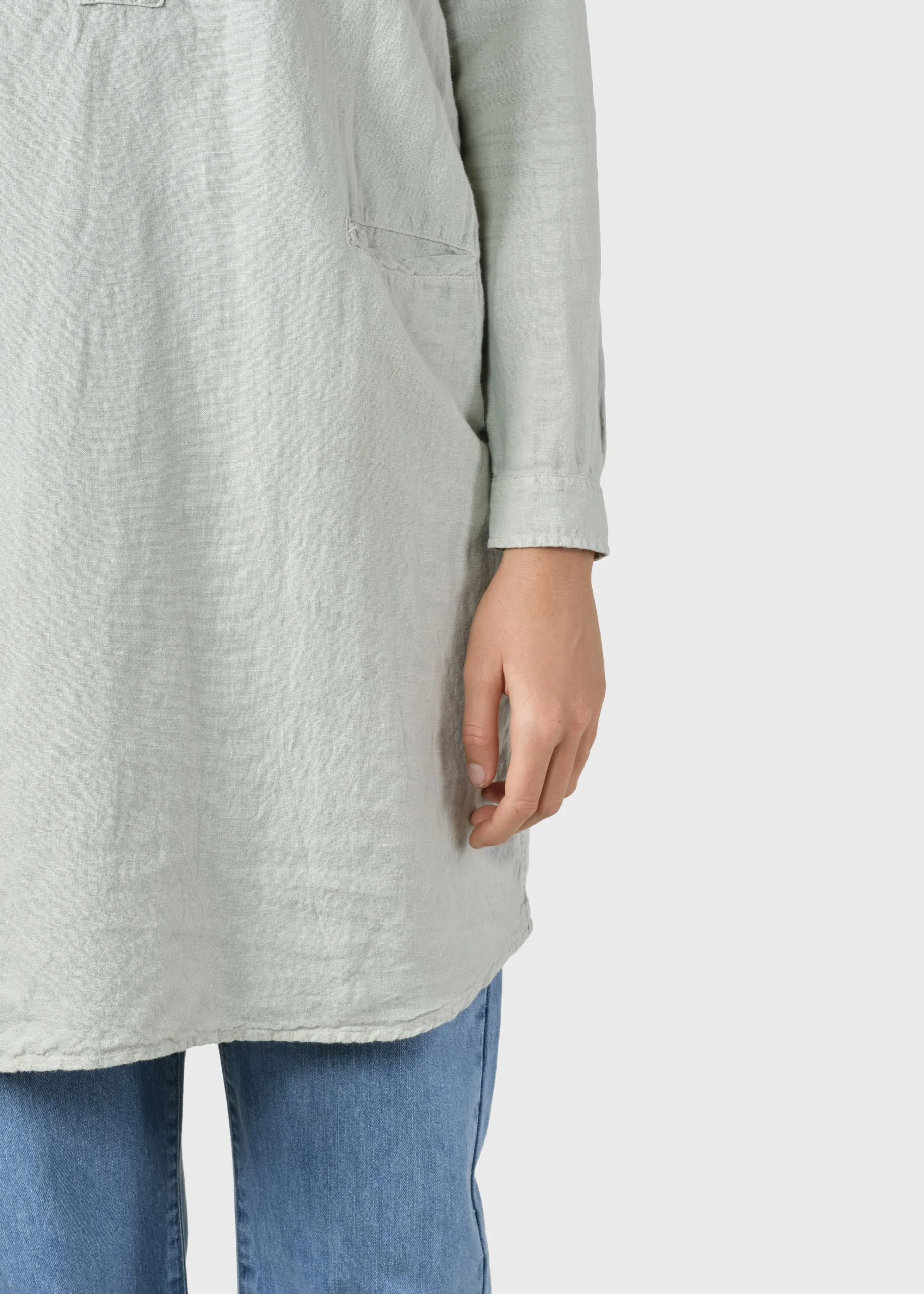 Klitmoller Collective Hemden-Mathilde linen shirt - Sage White