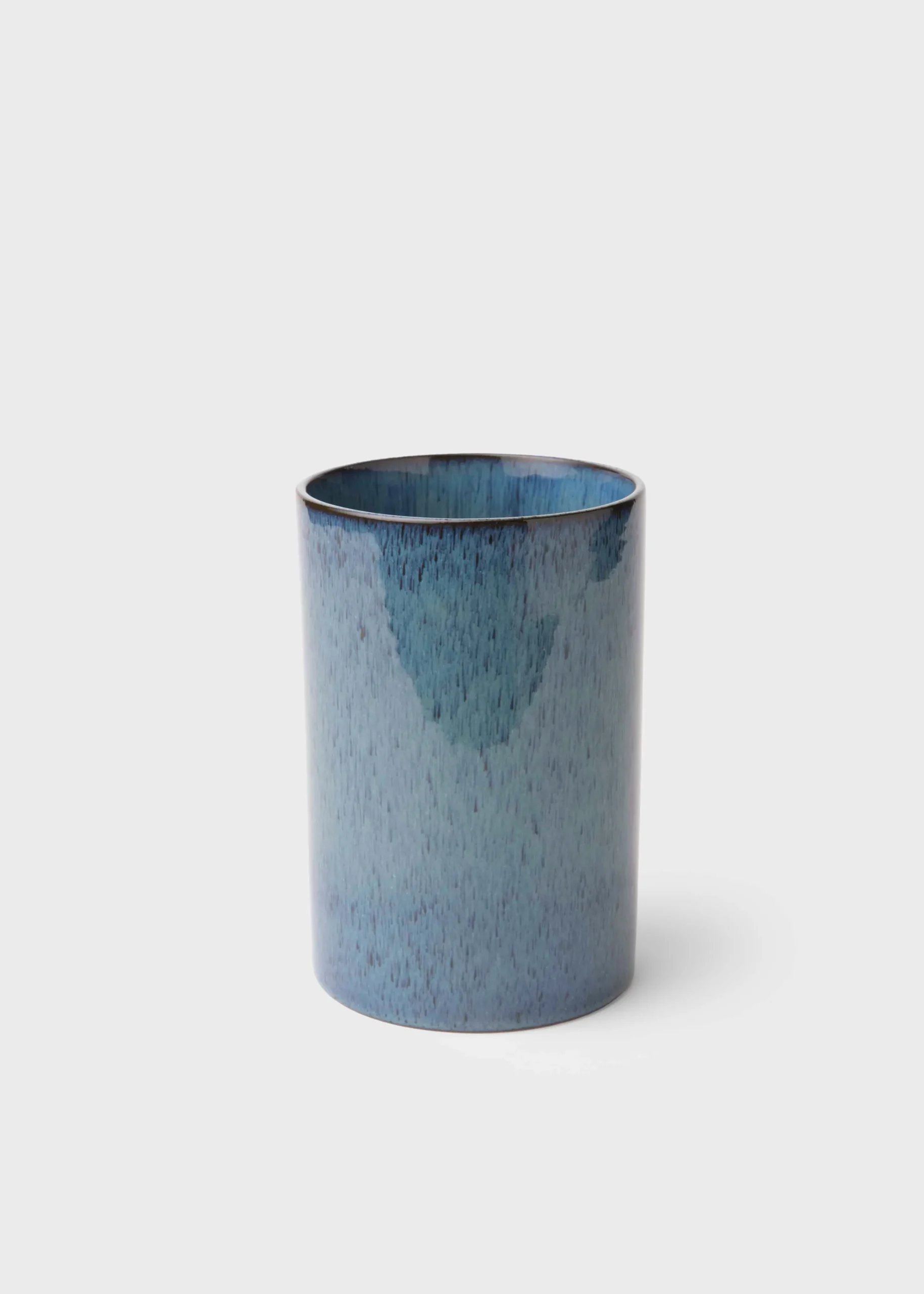 Klitmoller Collective Keramik-Medium flower vase - Light blue Concrete