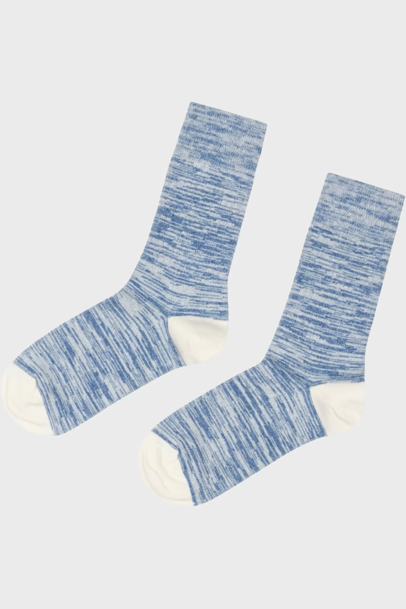 Klitmoller Collective Accessories-Melange cotton sock - Heaven Navy