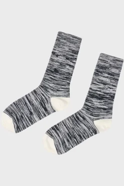 Klitmoller Collective Accessories-Melange cotton sock - Navy