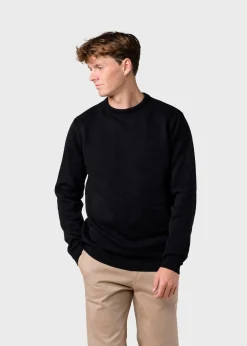 Klitmoller Collective Strick-Mens basic cotton knit - Black