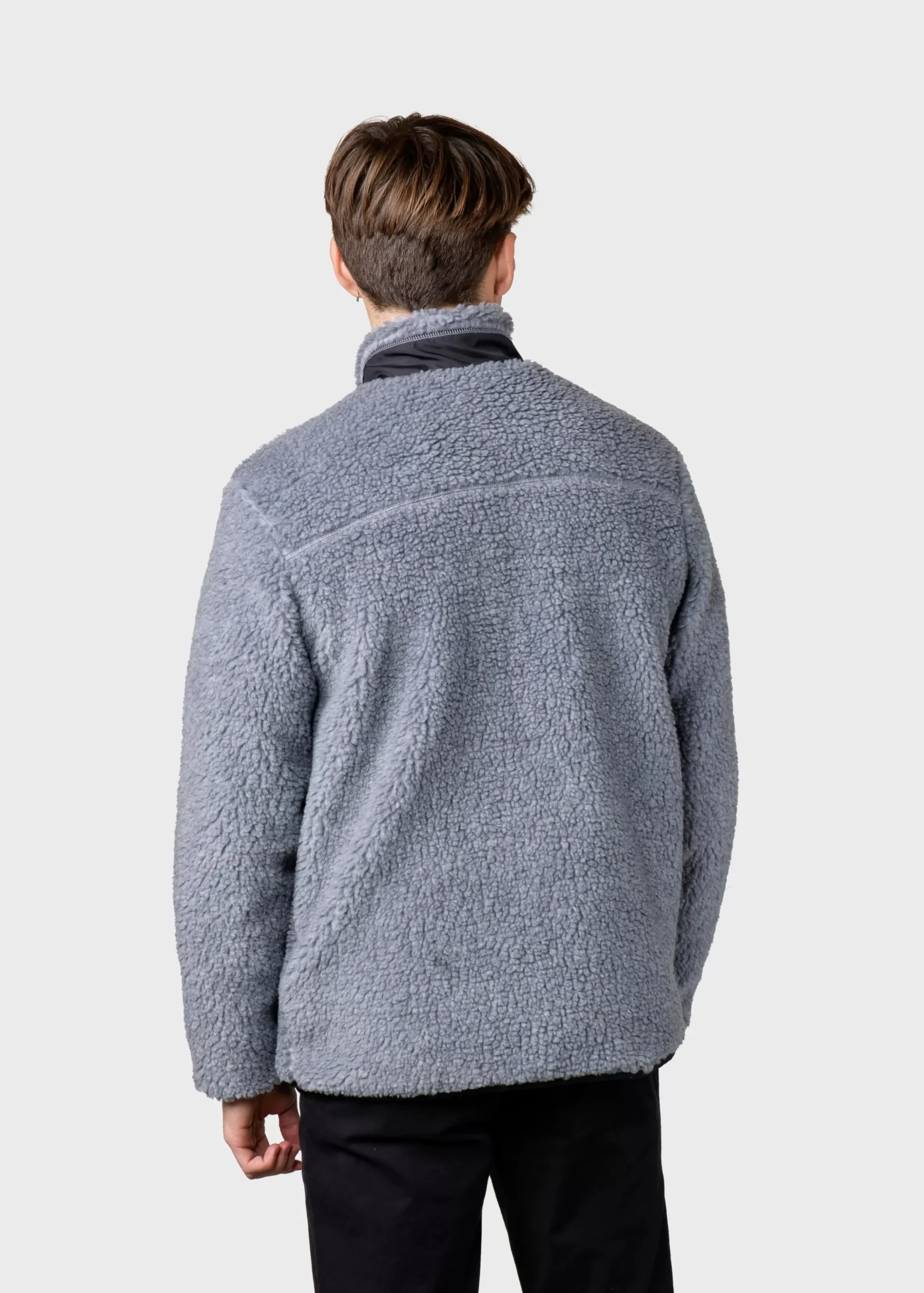 Klitmoller Collective Fleece-Mens fleece jacket - Pastel grey Pastelgrey
