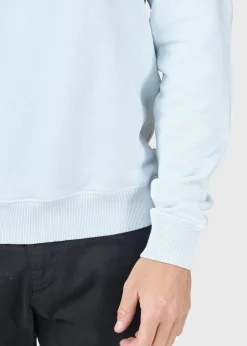 Klitmoller Collective Sweatshirts-Mens logo crew - Light blue Ocean