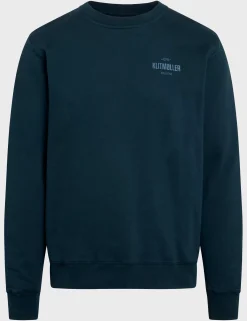Klitmoller Collective Sweatshirts-Mens small logo crew - Navy