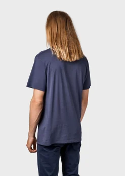 Klitmoller Collective T-shirts-Mens small logo tee - Navy Anthracite
