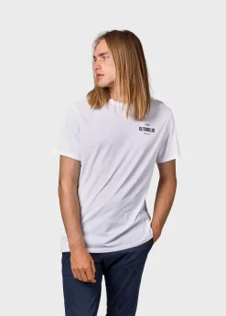 Klitmoller Collective T-shirts-Mens small logo tee - White Anthracite