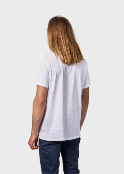 Klitmoller Collective T-shirts-Mens small logo tee - White Anthracite