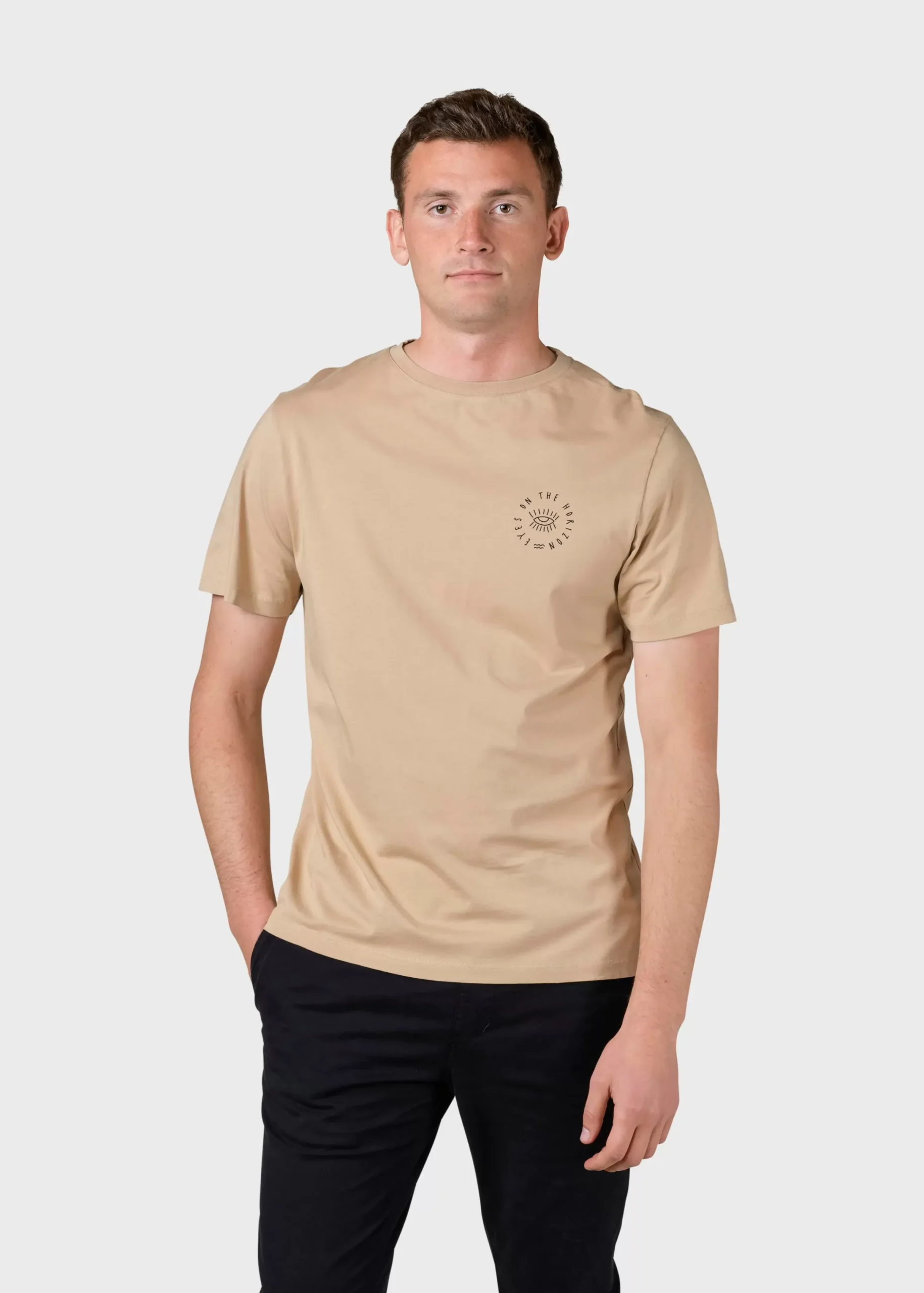 Klitmoller Collective T-shirts-Mico tee - Sand MossGreen