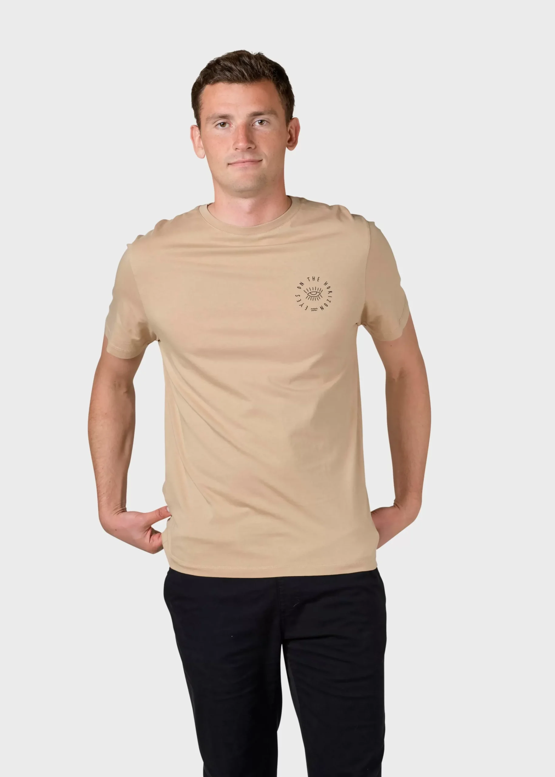 Klitmoller Collective T-shirts-Mico tee - Sand MossGreen