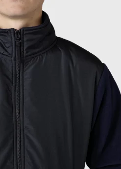 Klitmoller Collective Fleece-Midi fleece jacket - Black/navy Black/olive