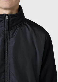 Klitmoller Collective Fleece-Midi fleece jacket - Black/black Black/olive