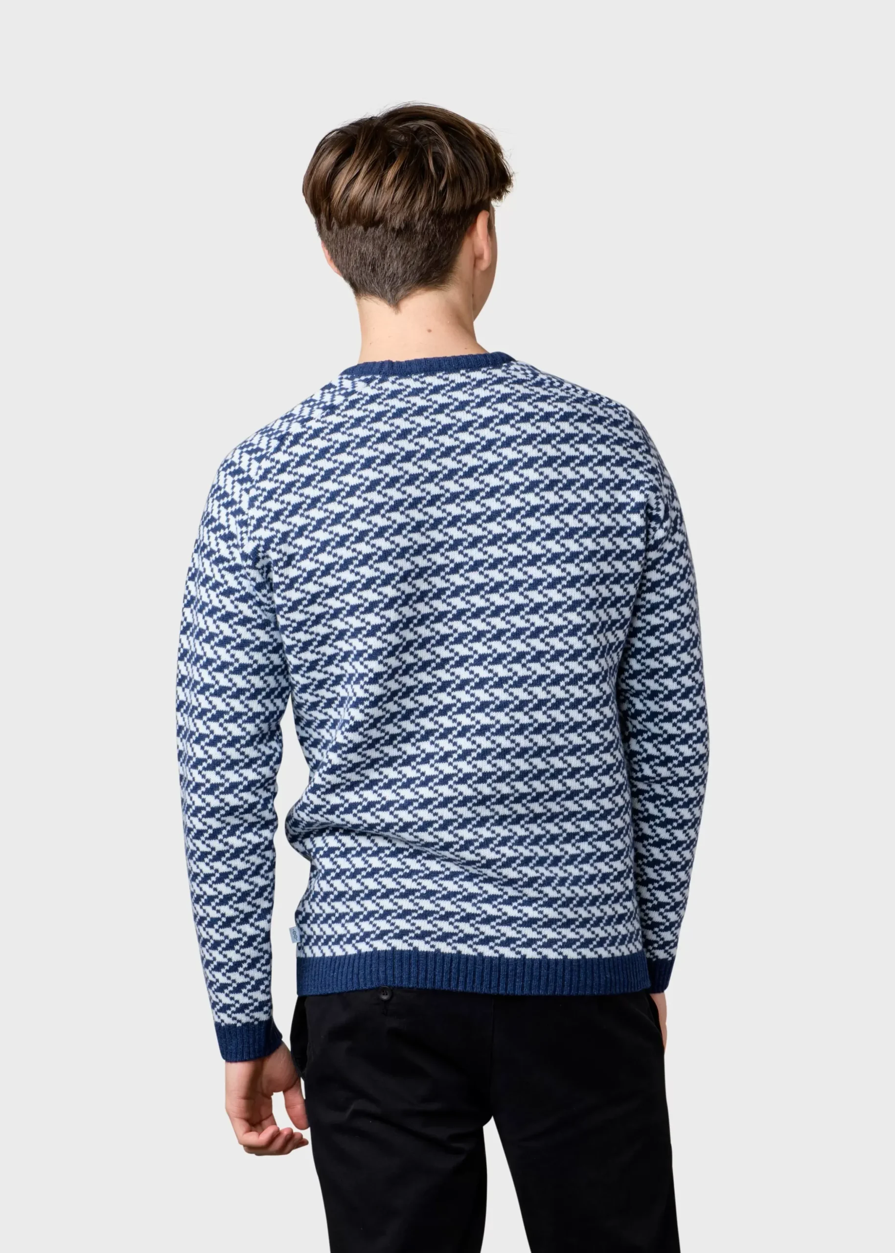 Klitmoller Collective Strick-Milas knit - Deep blue/cream Coffee/cream
