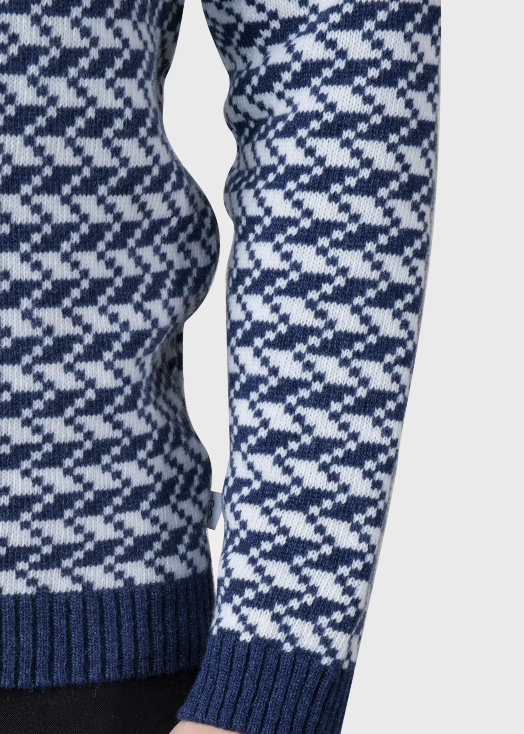 Klitmoller Collective Strick-Milas knit - Deep blue/cream Coffee/cream