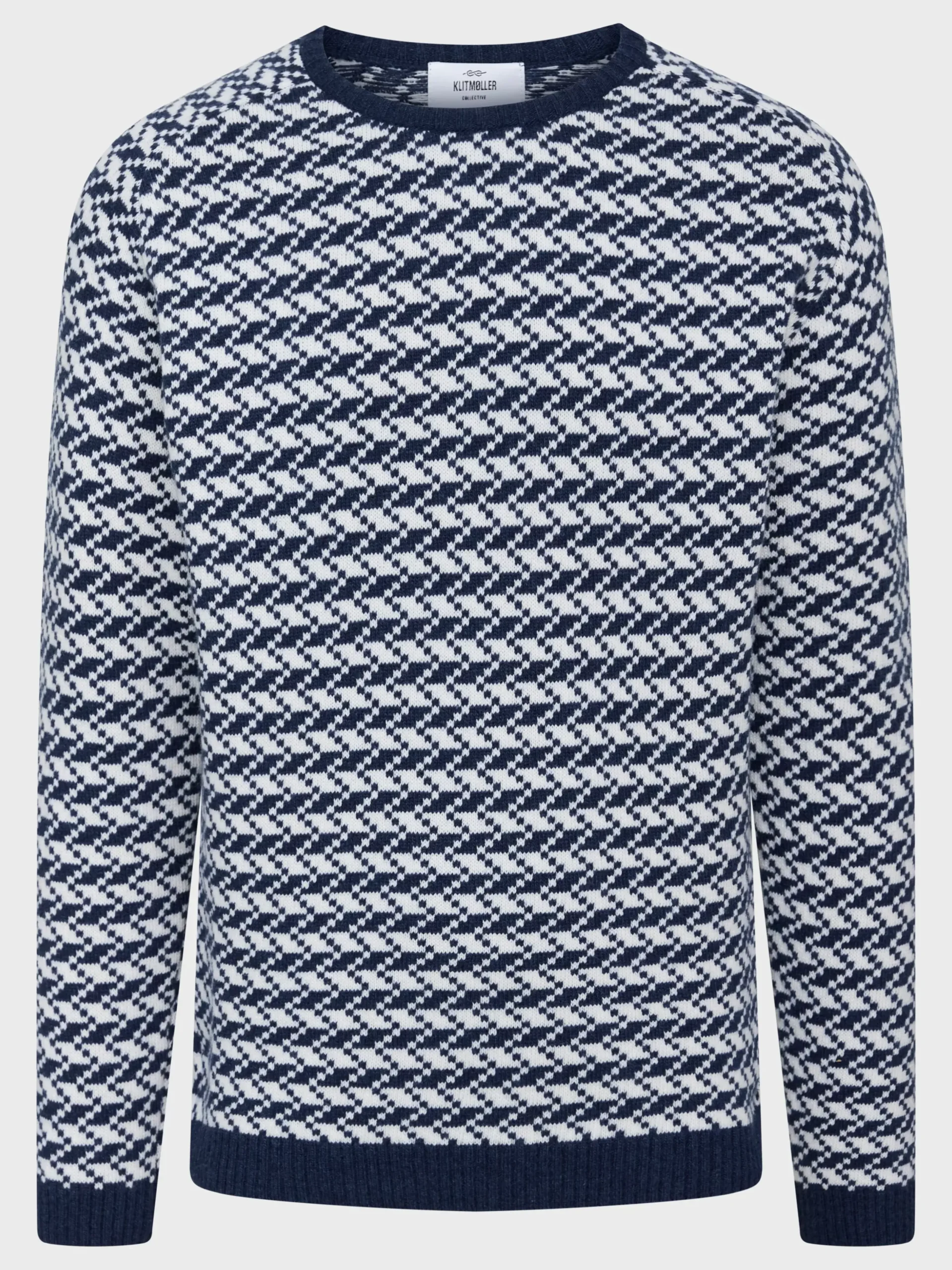 Klitmoller Collective Strick-Milas knit - Deep blue/cream Coffee/cream