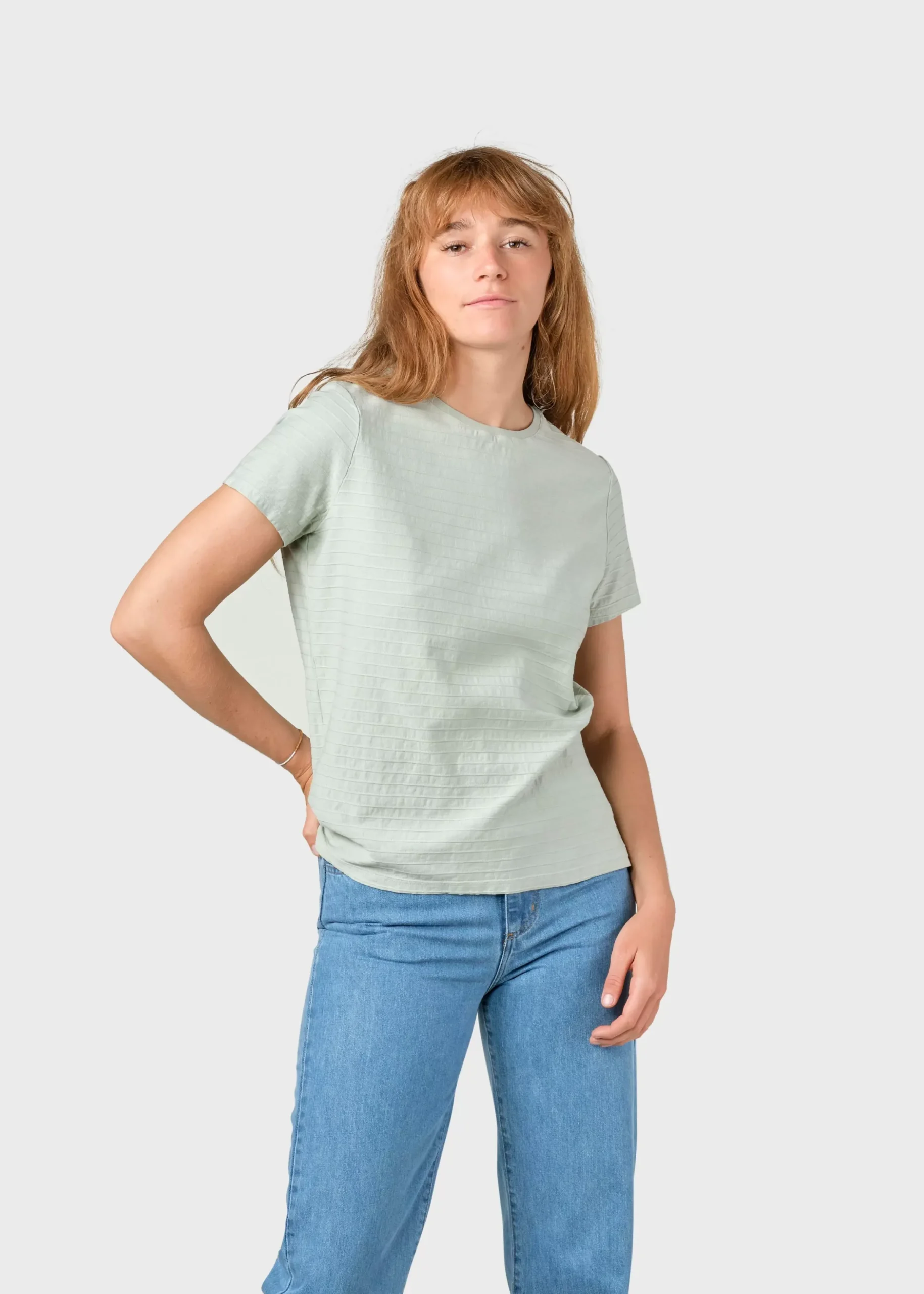 Klitmoller Collective T-shirts-My tee - Sage Navy