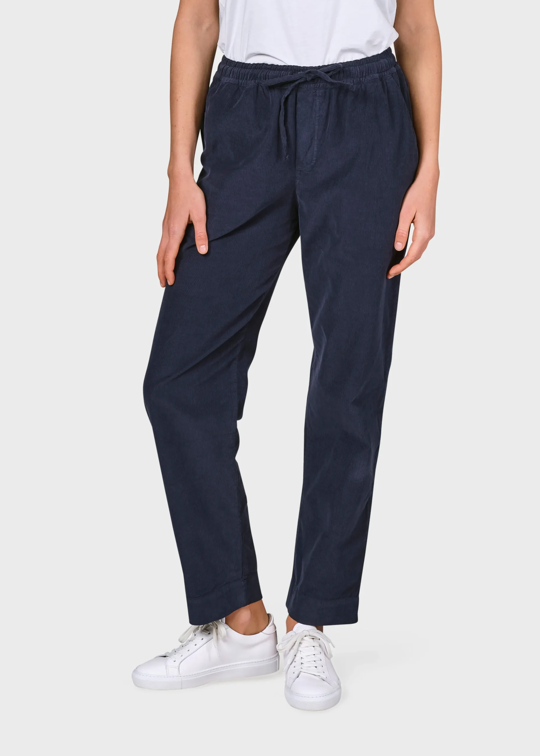 Klitmoller Collective Hosen-Nicoline corduroy pant - Navy Black