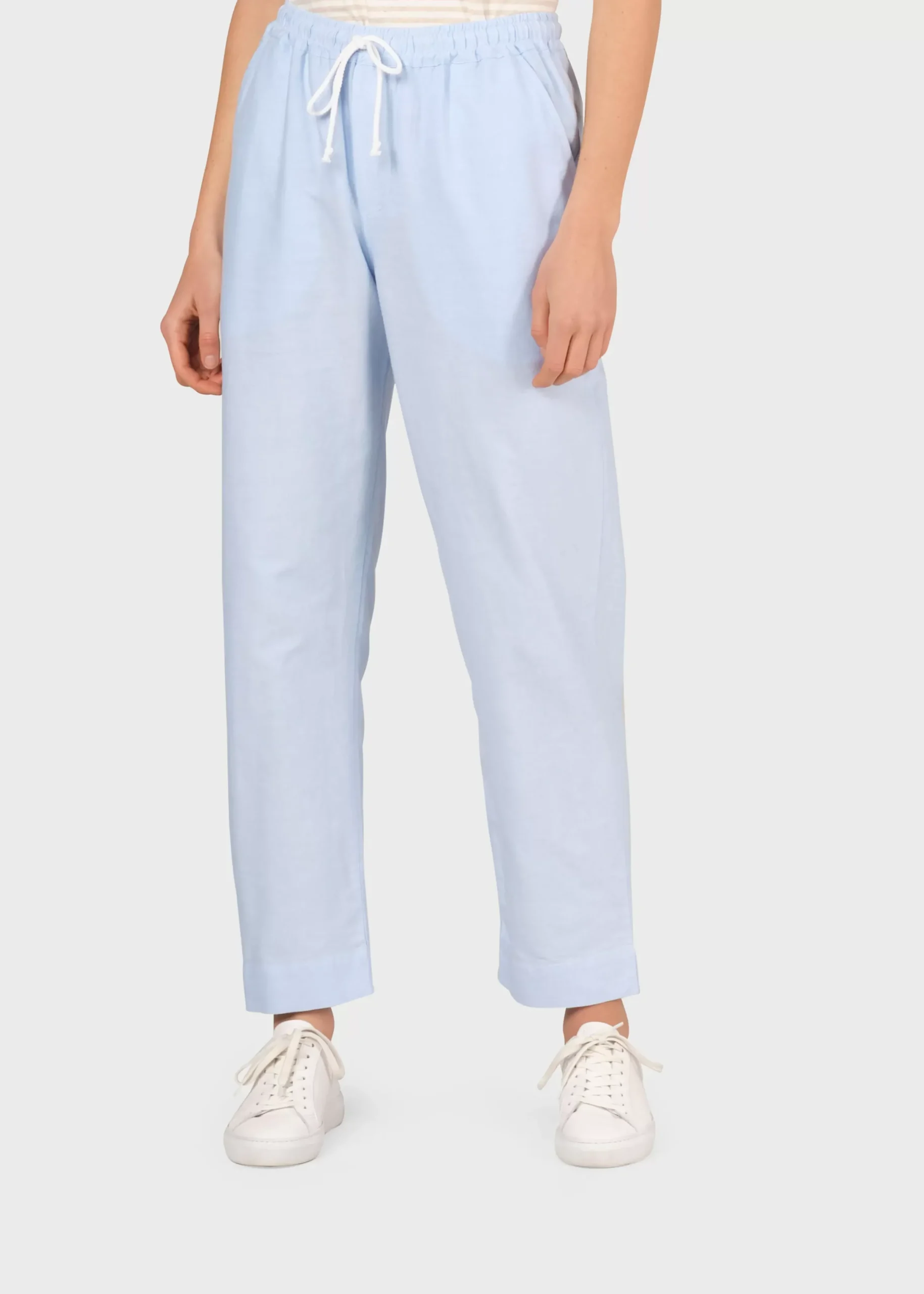 Klitmoller Collective Hosen-Nicoline pant - Blue melange Black