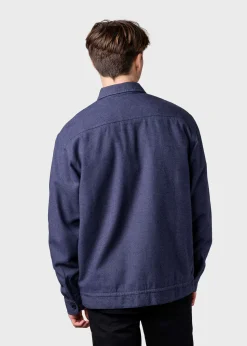Klitmoller Collective Jacken-Niklas lumber overshirt - Navy Olive