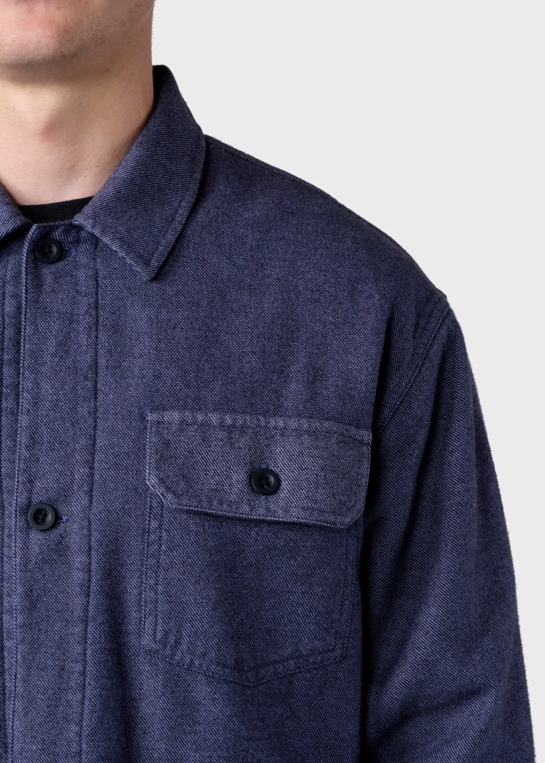 Klitmoller Collective Jacken-Niklas lumber overshirt - Navy Olive