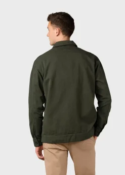 Klitmoller Collective Jacken-Niklas twill overshirt - Olive
