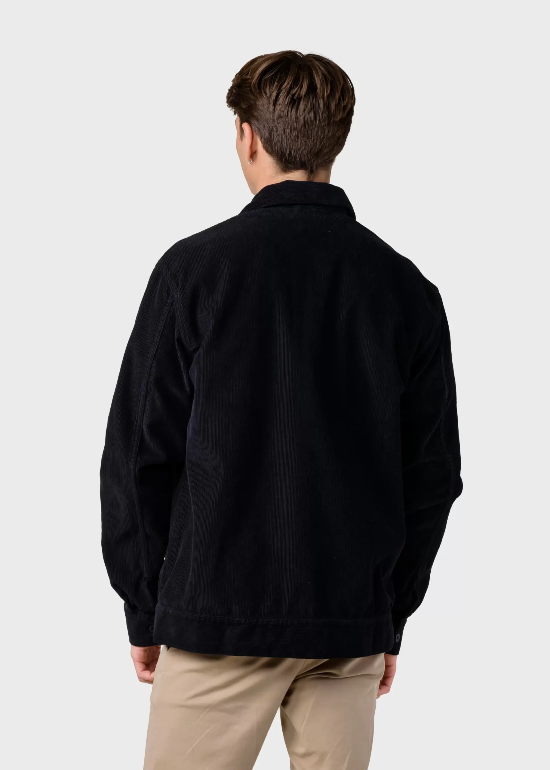 Klitmoller Collective Jacken-niklas-corduroy-overshirt - Black Navy/black