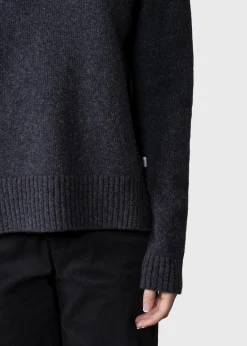 Klitmoller Collective Strick-Nina knit - Anthracite Navy