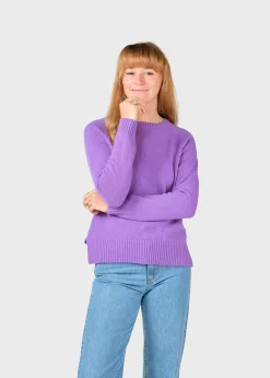 Klitmoller Collective Strick-Nina knit - Lilac Navy