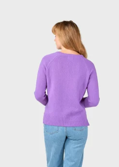 Klitmoller Collective Strick-Nina knit - Lilac Navy