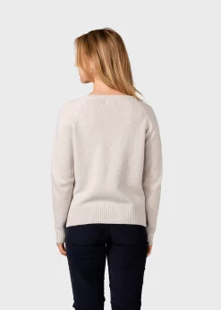 Klitmoller Collective Strick-Nina knit - Pastel grey Navy