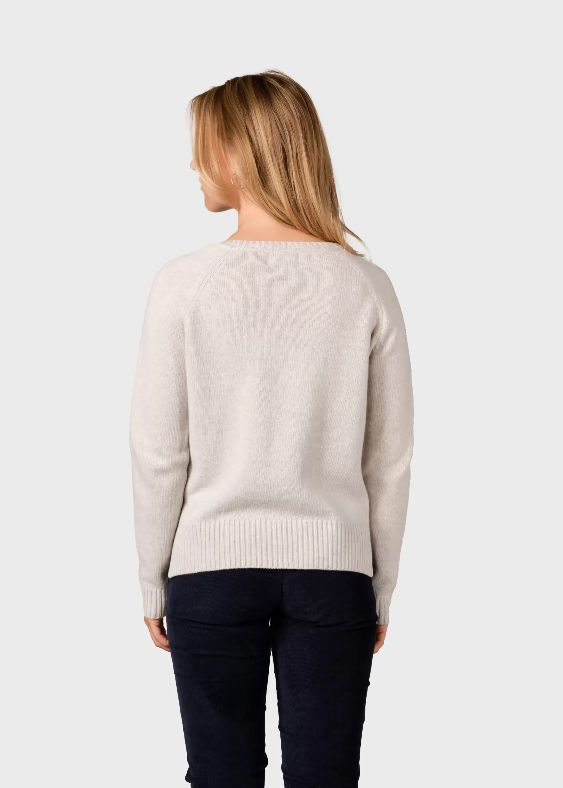 Klitmoller Collective Strick-Nina knit - Pastel grey Navy